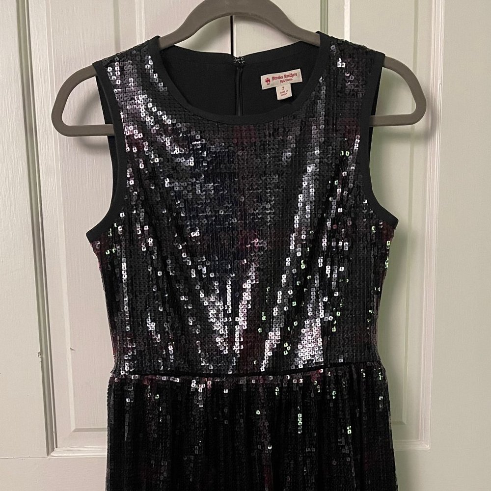 Brooks Brothers sequin dress, red and black, size 2